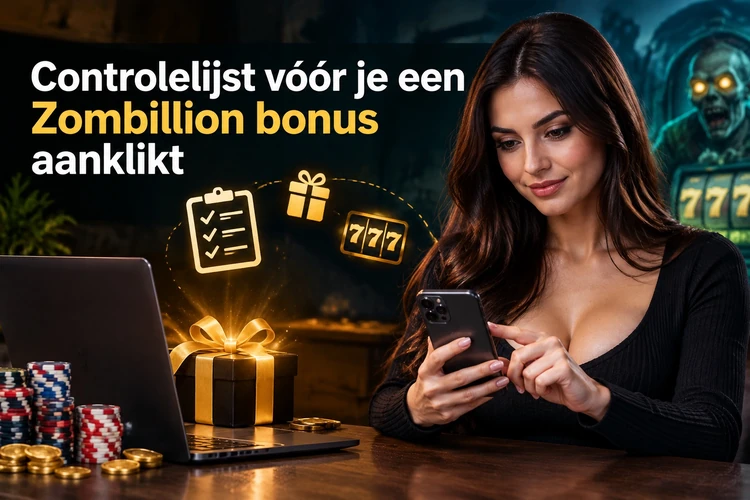 Controlelijst vóór je een Zombillion bonus aanklikt