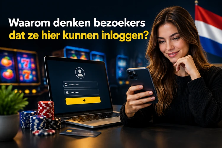 Waarom denken bezoekers dat ze hier kunnen inloggen?